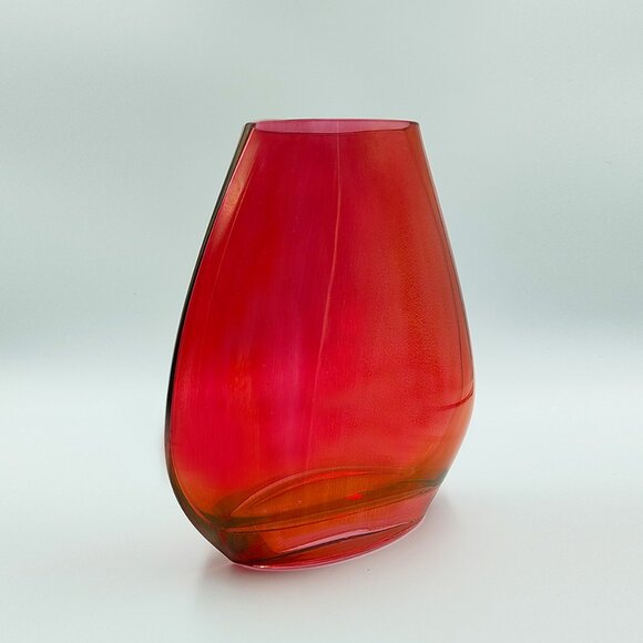 1970s Astonishing Luxury Red Vase in Murano Glass - Picture 6 of 10